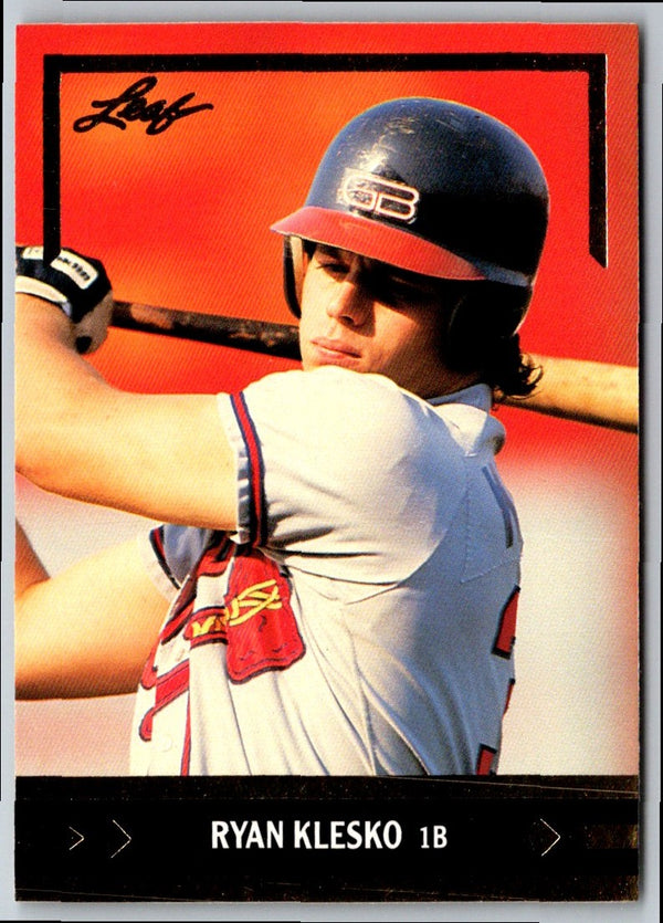 1991 Leaf Gold Rookies Ryan Klesko #BC21