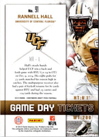 2015 Panini Contenders Draft Picks Game Day Tickets Rannell Hall #91
