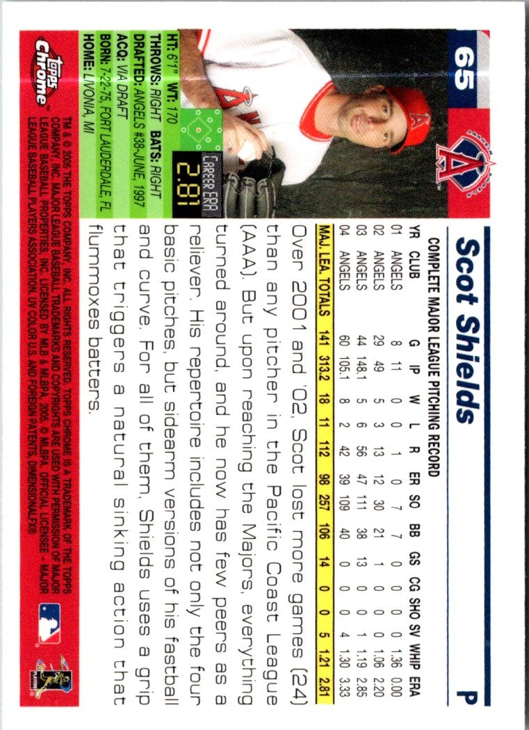 2005 Topps Scot Shields