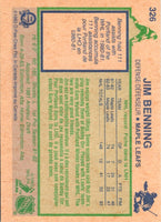1983 O-Pee-Chee Jim Benning #326