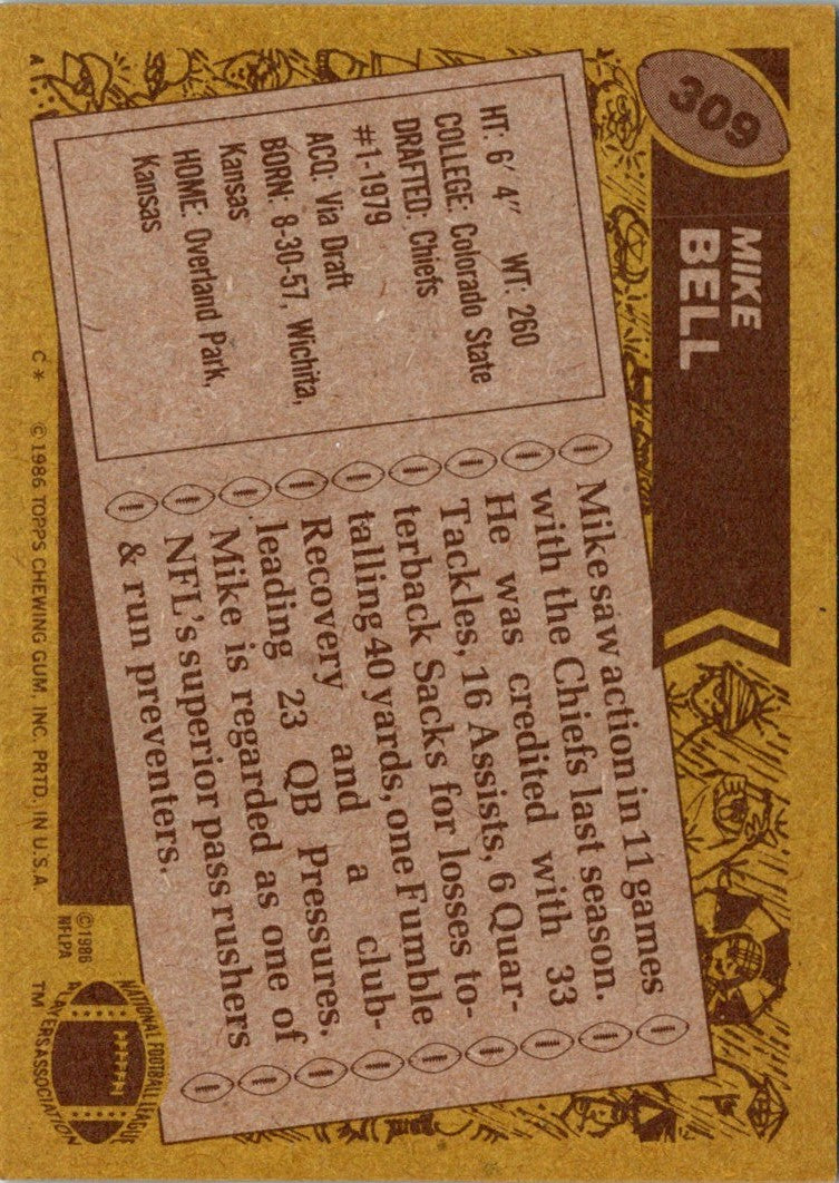 1986 Topps Mike Bell