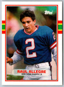 1989 Topps Raul Allegre