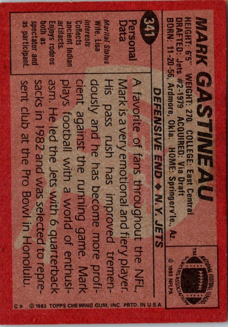 1983 Topps Mark Gastineau