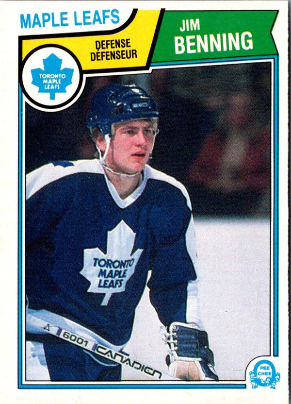 1983 O-Pee-Chee Jim Benning #326