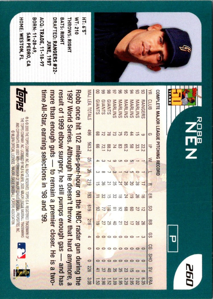 2001 Topps Robb Nen