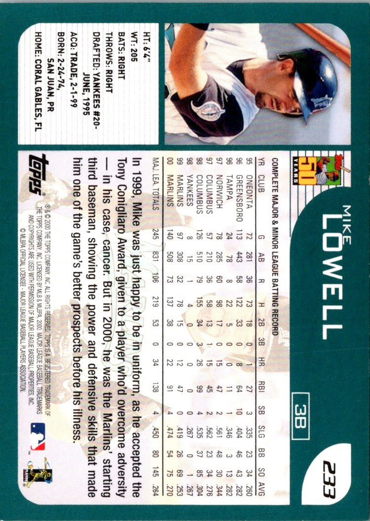 2001 Topps Mike Lowell