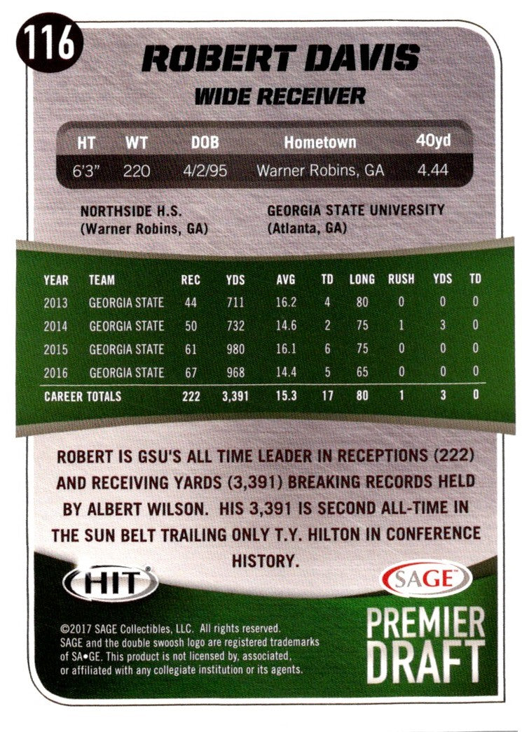 2017 SAGE HIT Robert Davis