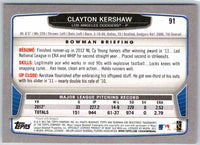 2014 Bowman Clayton Kershaw #91