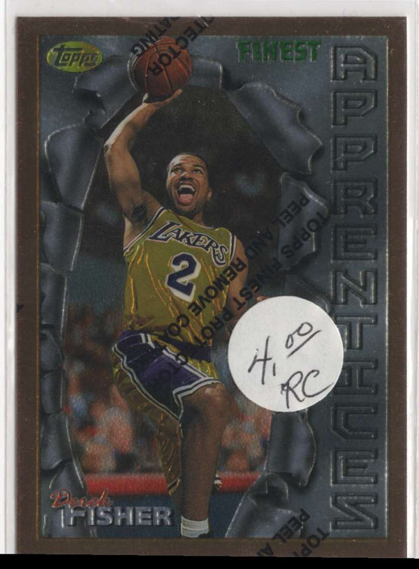 1996 Finest Derek Fisher #43 Rookie