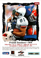 1995 Score Frank Sanders #258 Rookie