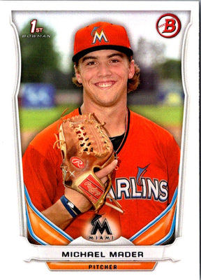 2014 Bowman Draft Picks & Prospects Michael Mader #DP102