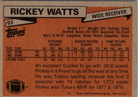 1981 Topps Rickey Watts #93 Rookie EX