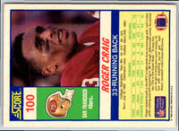 1990 Score Roger Craig #100