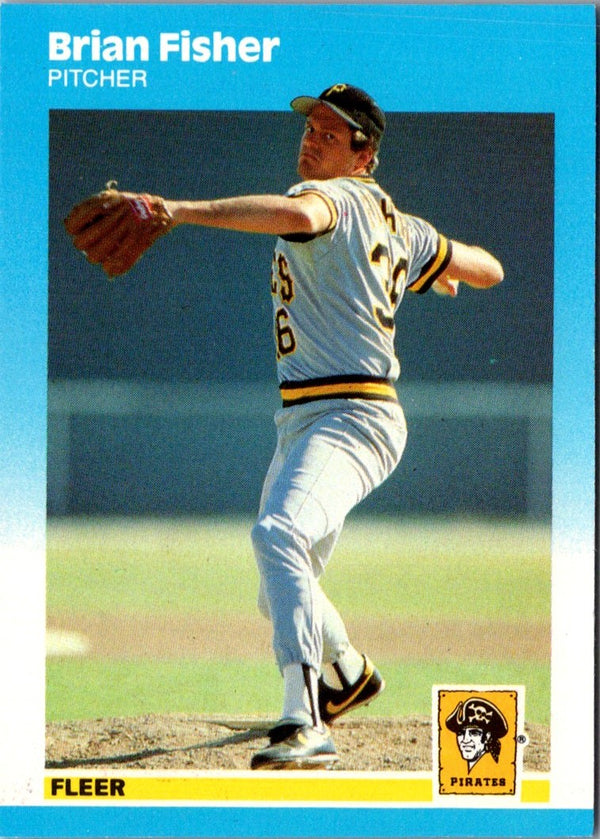 1987 Fleer Update Glossy Brian Fisher #U-32