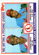 1983 Topps Cardinals Team Leaders - Lonnie Smith/Joaquin Andujar