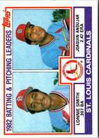 1983 Topps Cardinals Team Leaders - Lonnie Smith/Joaquin Andujar #561