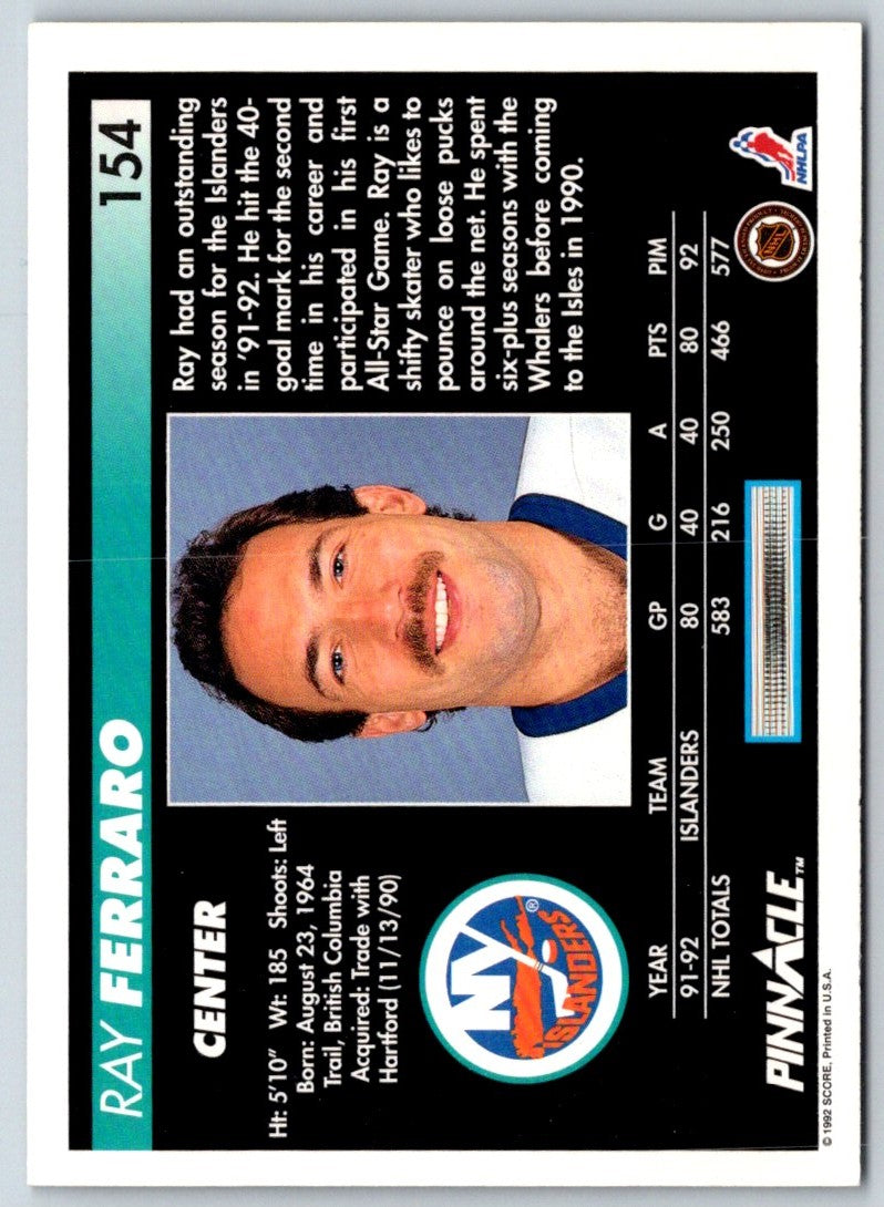 1992 Pinnacle Ray Ferraro