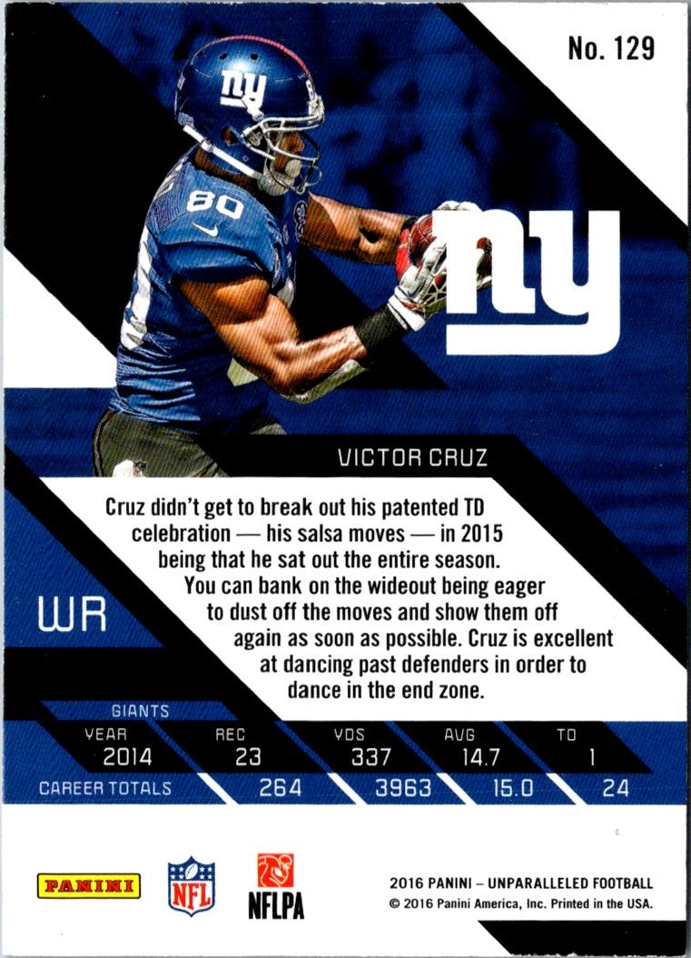 2016 Panini Unparalleled Victor Cruz