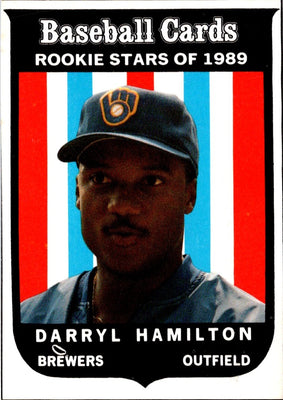 1989 Baseball Card Magazine '59 Topps Replicas Darryl Hamilton #28