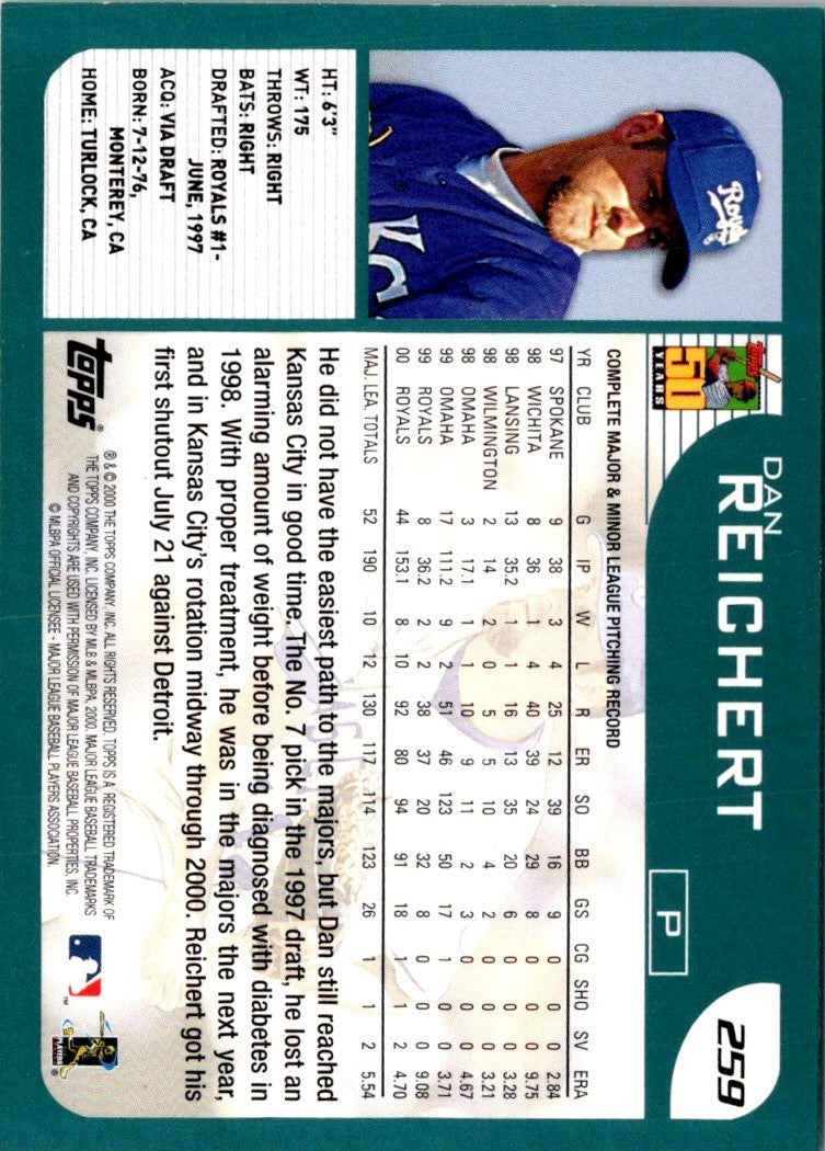 2001 Topps Dan Reichert