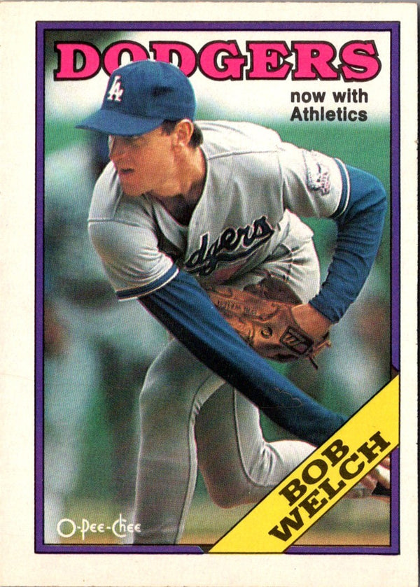 1988 O-Pee-Chee Bob Welch #118