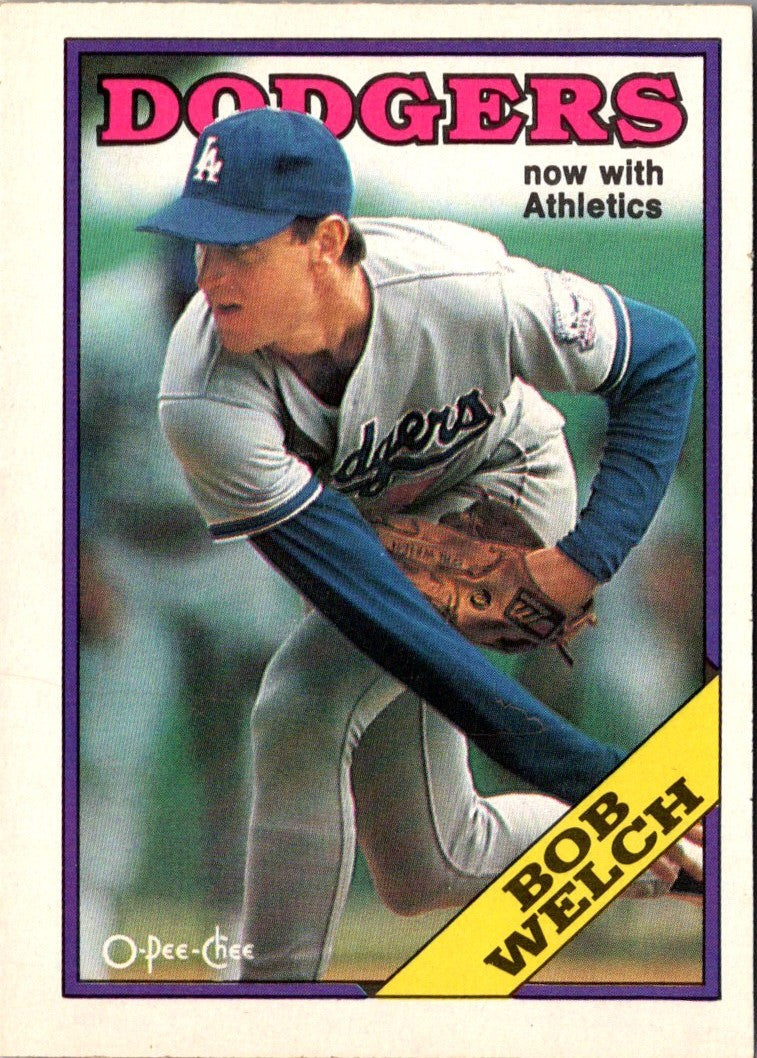 1988 O-Pee-Chee Bob Welch