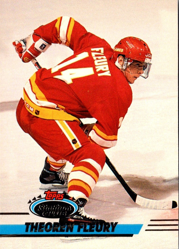 1993 Stadium Club Theo Fleury #390