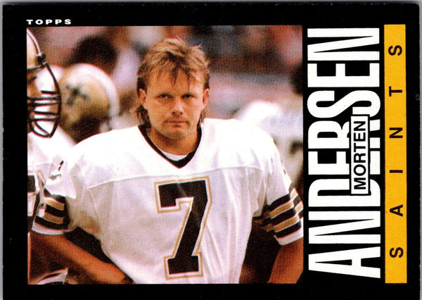 1985 Topps Morten Andersen #101