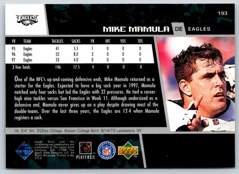 1998 Upper Deck Mike Mamula