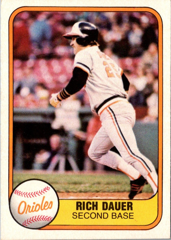 1981 Fleer Rich Dauer #182