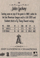 2009 Upper Deck Goodwin Champions John Lackey