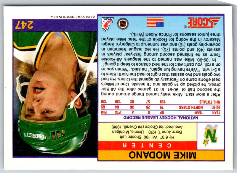 1991 Score American Mike Modano