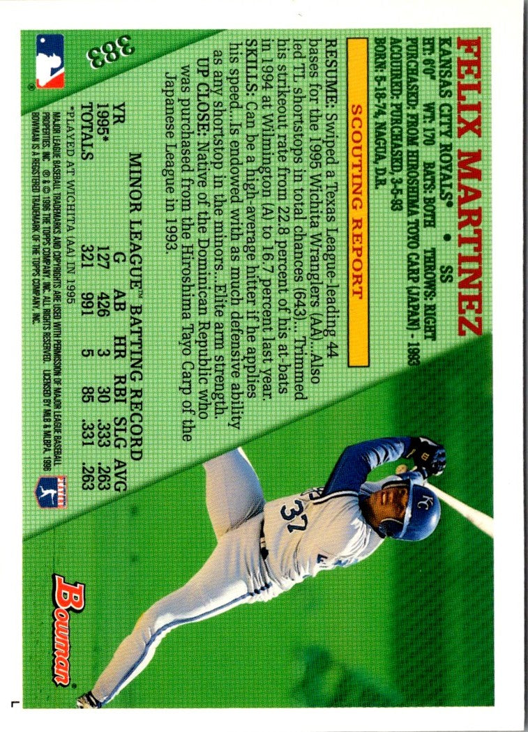 1996 Bowman Felix Martinez