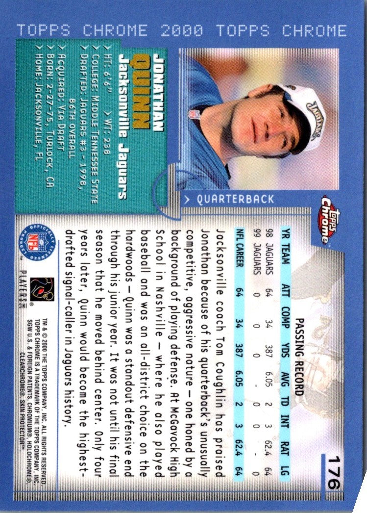 2000 Topps Chrome Jonathan Quinn