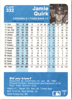 1984 Fleer Jamie Quirk #332