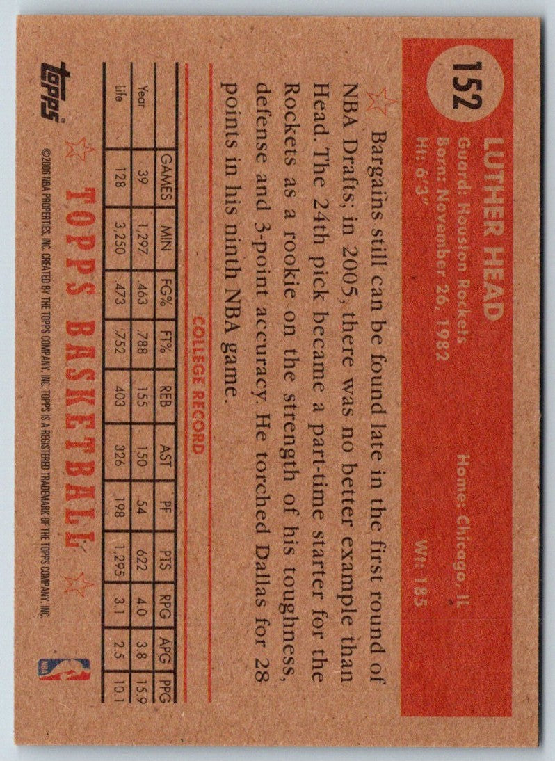 2005 Topps 1952 Style Luther Head