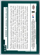 2001 Topps Chrome Florida Marlins