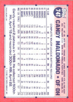 1991 Topps Traded Candy Maldonado #74T