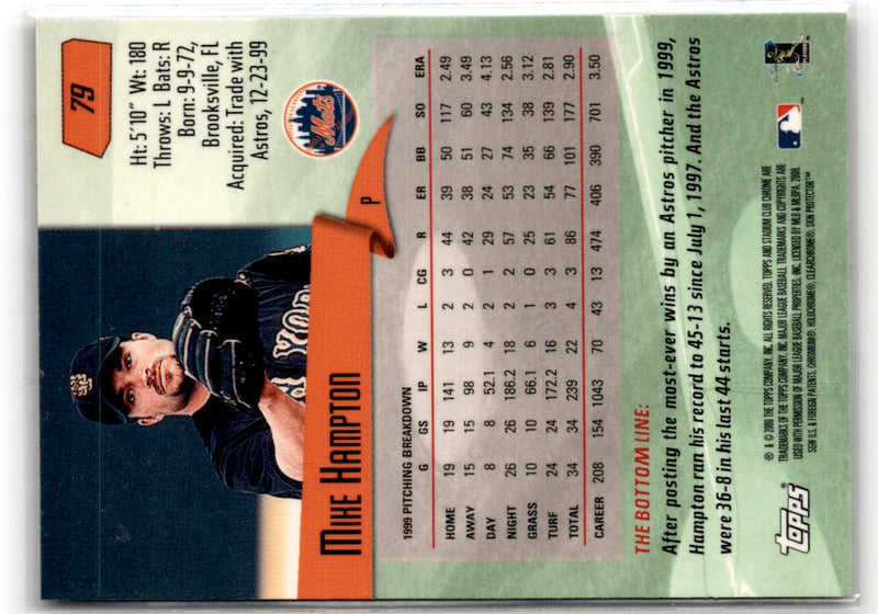 1998 Stadium Club Chrome Mike Hampton