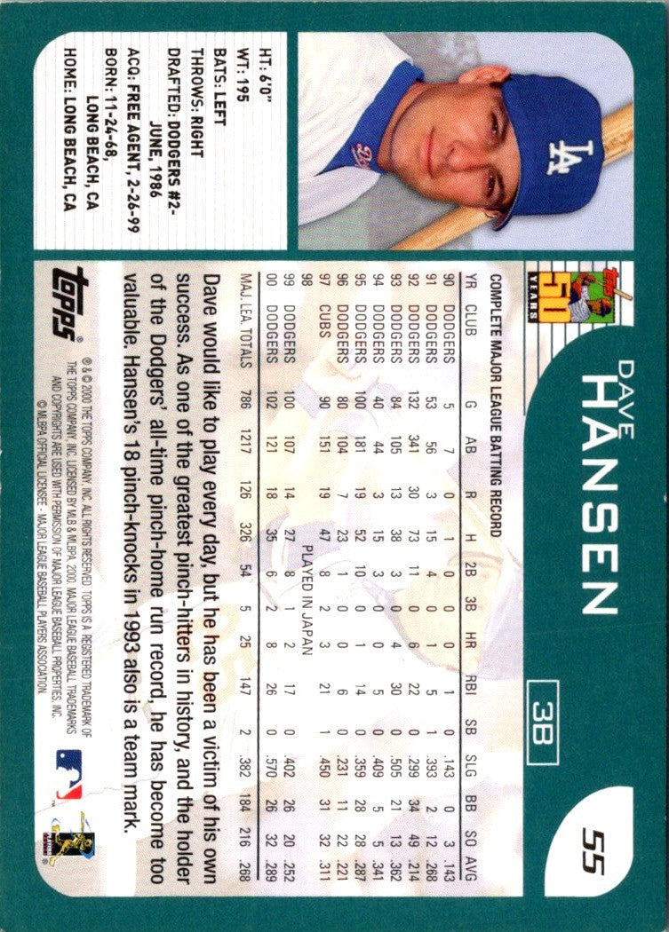 2001 Topps Dave Hansen