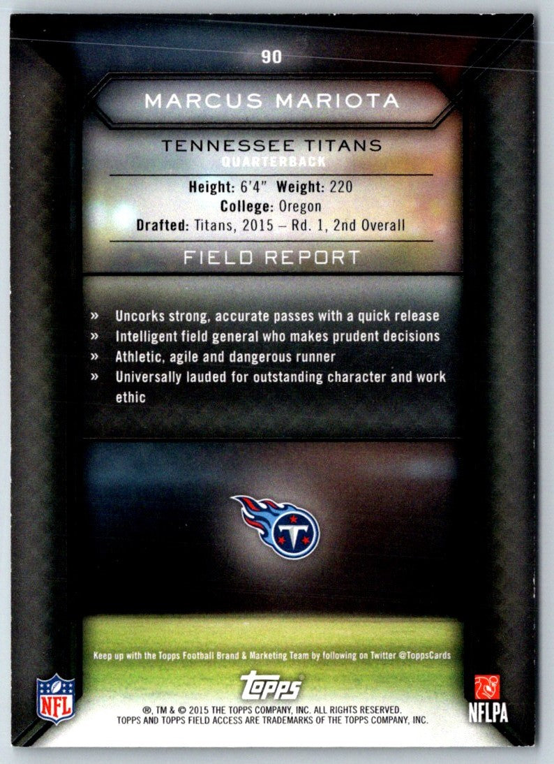 2015 Topps Field Access Marcus Mariota