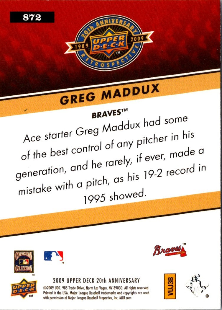 2008 Upper Deck Greg Maddux