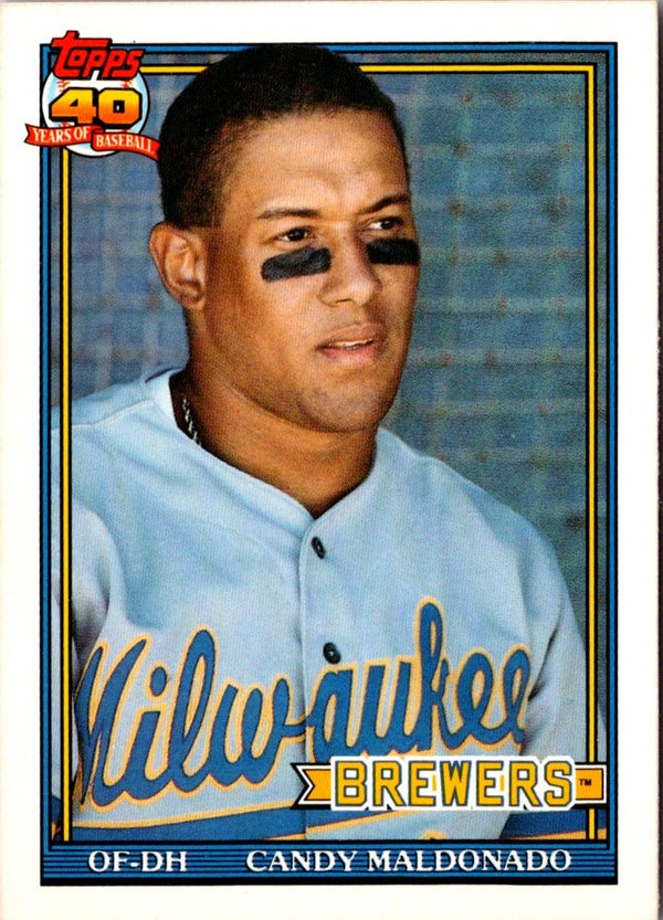 1991 Topps Traded Candy Maldonado #74T