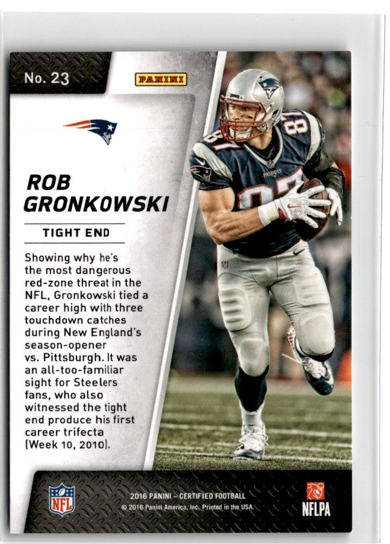 2016 Panini Certified Skills Rob Gronkowski