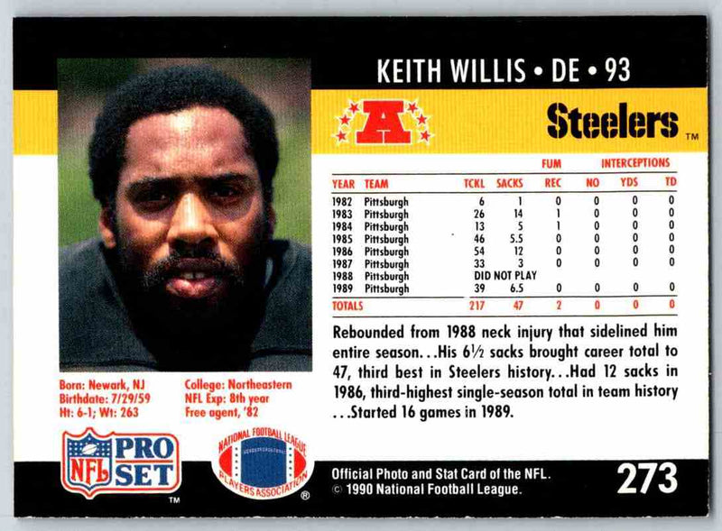 1990 Pro Set Keith Willis