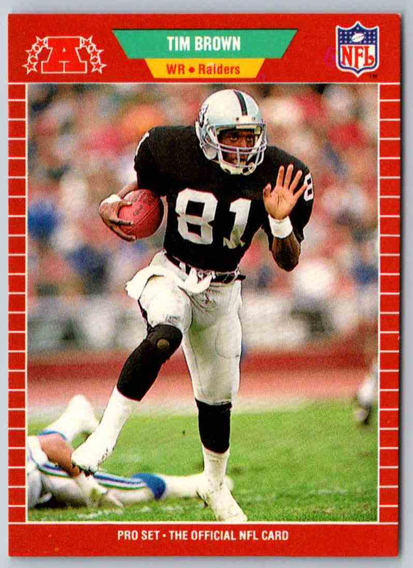 1989 NFL Proset Tim Brown #183