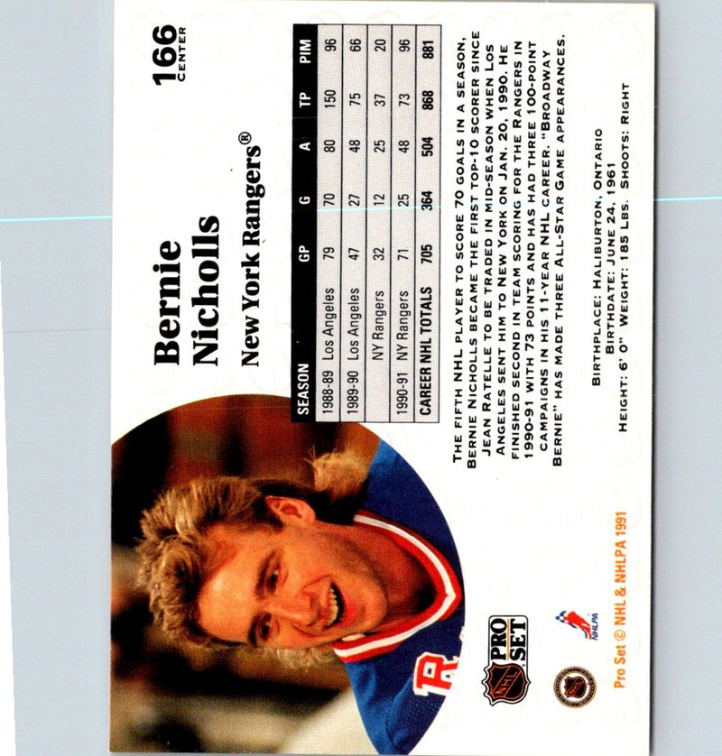 1991 Pro Set Bernie Nicholls