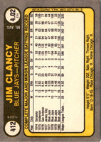 1981 Fleer Jim Clancy #412