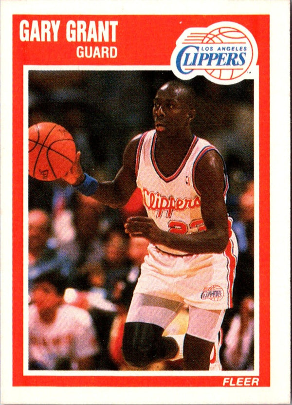 1989 Fleer Gary Grant #70 Rookie