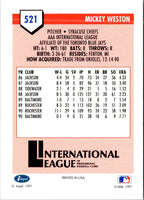 1991 Line Drive AAA Mickey Weston #521